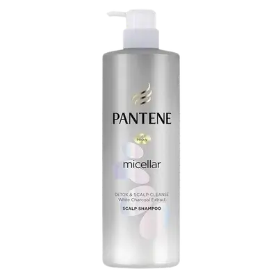Micellar Detox & Scalp Cleanse White Charcoal Extract Scalp Shampoo 530ml _ PANTENE