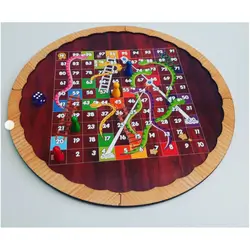 Ludo & Snakes and Ladders 2-in-1 (Medium Circular Edition)