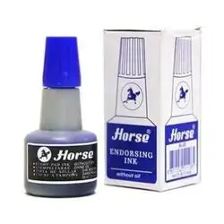 Bottle of Blue Ink for Stamp (Blue)