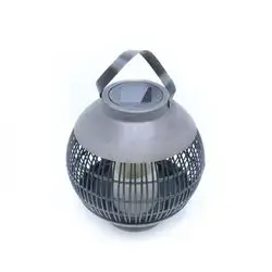 Solar Lantern Abs And Rattan