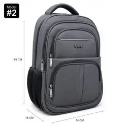 Flamingo Leather Backpack – Model #2, 4 Zippers