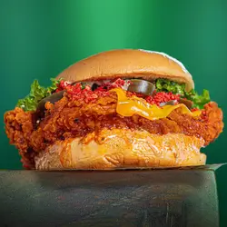 Buffalo Spicy Crunchy Chicken Burger