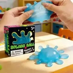 splash ball squishy blue color