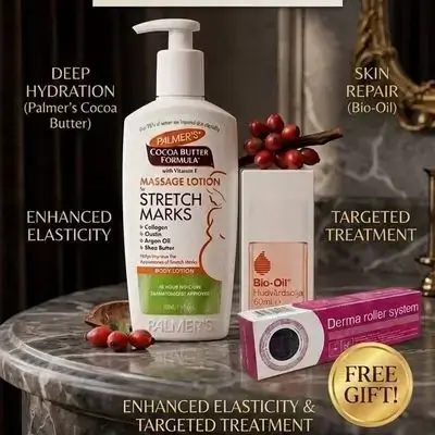 Stretch Mark Care Set (2 pieces + 1 free item)