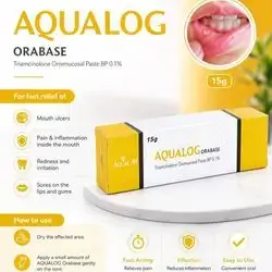 AQUALOG Orabase Triamcinolone Oromucosal Paste BP 0.1%