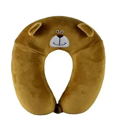 Kawaii Cartoon U-Shape Animal Neck Support Travel Pillow