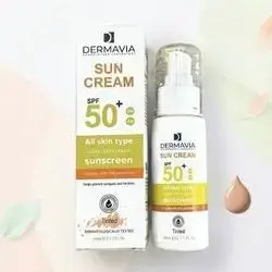 dermavia sun cream spf50 all skin type tinted
