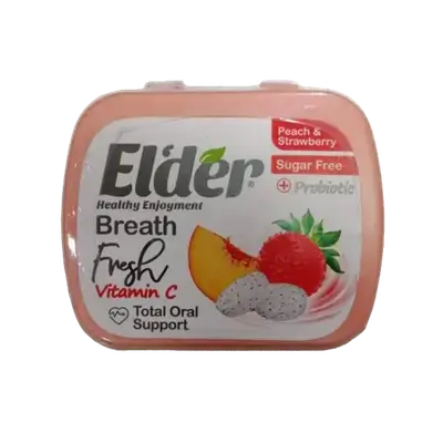Healthy Enjoyment Breath Sugar-Free PEACH & STRAWBERRY 15gr _ Elder