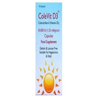 Colevit D3 Vitamin D 50000Iu 10 Capsules