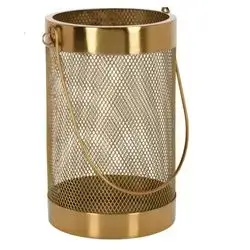 Lantern Metal Mesh Gold Clr