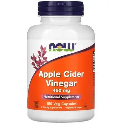 خل التفاح Apple cidat vinegar 450mg 180 cap