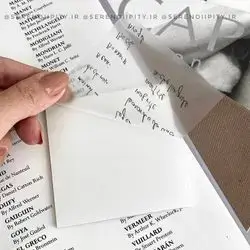 Colorless transparent sticknote