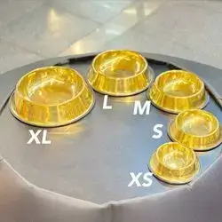 Stainless Steel Gold 5 Sizes 