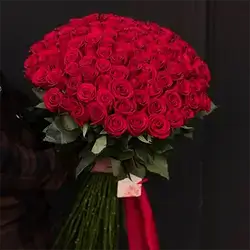 Bouquet of 100 Red Roses