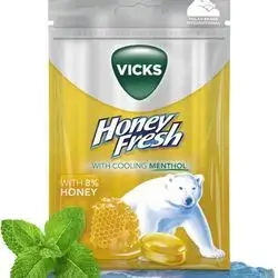 VICKS Honey Fresh with cooling menthol with 8% Honey
