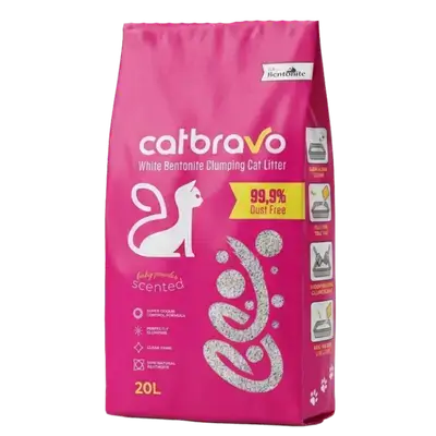Cat Bravo Litter Baby Powder Scented 20L