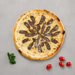 Alfredo Meat Pizza