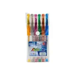 Zhigi Ballpoint Stick Pens Multi Color 6 Pens