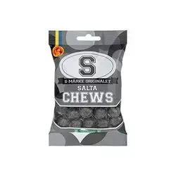 Swedish S Candy Salty Chews