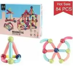  Magnetic Balls and Rods Set -84 pcs