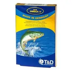 Gem Omega 3-30 Soft Gel Capsules - 924 mg Omega 3 Fatty acids per Daily dose - 480 mg EPA, 306 mg DHA - Made in Germany