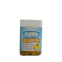 Adva-D3 5000iu vitamin D3 Gummies Extra Strengh 60 Adult Gummies_advaLife