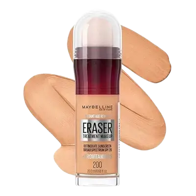 Instant Age Rewind Eraser Treatment Makeup Octinoxate Sunscreen Spf18 (200) CREAMY NATURAL 20ml _ MAYBELLINE NEW YORK