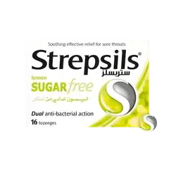 Lemon Sugar Free 16 Lozenges _ Strepsils