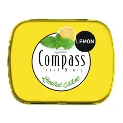 Compass Lemon Mint Sugar Free 50 Pcs 14 Gm
