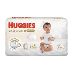 HUGGIES Extra Care Diapers Size 3 from 5-9kg 42 Diapers _ Kimberly-Clark