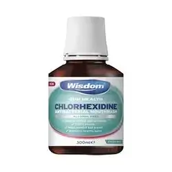 Wisdom Gum Health Chlorhexidine Antibacterial Mouthwash ( Fresh Mint 300Ml)