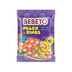 Bebeto Peach Ring Jelly Gum 70 Gm