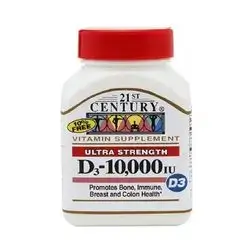 Vitamin D3-10.000IU-30CAPSULE  - Century USA