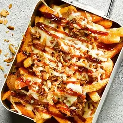 Fries With BBQ Sauce