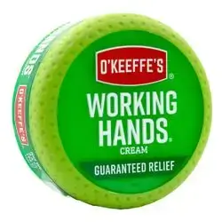 O'Keeffe's Working Hands Hand Cream for Extreme Dryness - 3.4 oz Jar (1 Pack) - Repairing Skincare for Cracked, Dry Hands