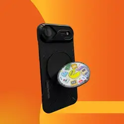 Magnetic phone grip