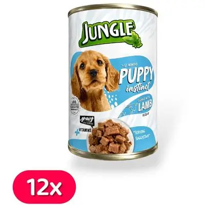 Jungle Puppy Lamb 12*415g