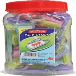 Plastic Keychain Jar ( 50 PCS )