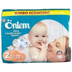 Diaper Onlam No. 2 (3 - 6 kg) 72 pcs