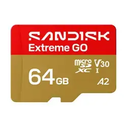 SanDisk microSD / microSDXC 64GB Extreme GO 170/80MB/s UHS-I U3 V30 A2 Memory Card
