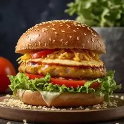 Chicken Burger With Cheese