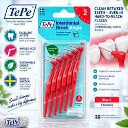 TePe Interdental Brush Angle Size 2 6 Brushes