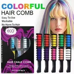 ECO FINEST Temporary Color Dyeing Comb - 10 Colors