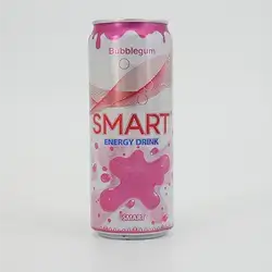 Smart Bubble Gum Pink Energy Drink 330Ml