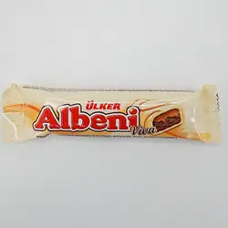 Ulker Albeni Viva White Chocolate Coated Biscuit Bar With Caramel & Cocoa 36Gm