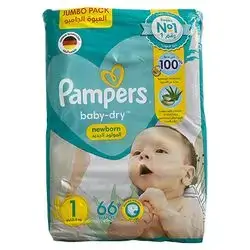 Pampers Baby Dry-1-66Pcs