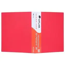 File Folder Atlas Plastic Red-100 pockets