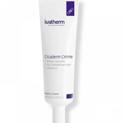 ايفاثيرم سيكاديرم كريم ترميم البشرة واصلاحها 40مل ivatherm cicaderm pro recovery soothes 40 ml