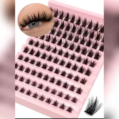 Asiteo 110pcs D-Curl Natural Fluffy & Comfortable False Eyelashes