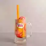 Natural Cocktail with Sour Ice Cream